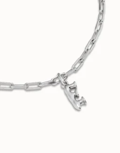 Cadena corta bañado en plata de ley