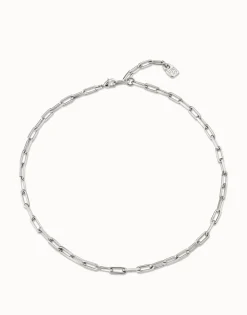 Cadena corta bañado en plata de ley