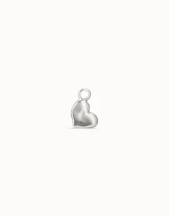 Charm Piercing corazon bañado en plata de ley para mujer