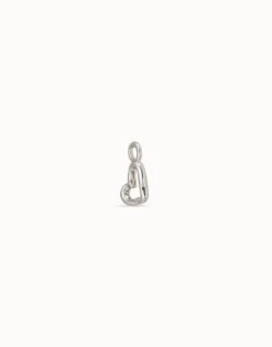 Charm Piercing Mini corazon bañado en plata de ley mujer