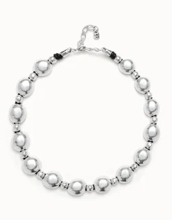 Colgante de combinación de bolas bañado en plata de ley