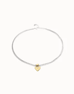 Collar bañado en oro 18k con detalle de corazón pequeño