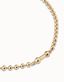 Collar corto bañado en oro de 18k