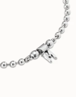 Collar corto bañado en plata de ley