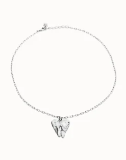 Collar corto bañado en plata de ley con detalle de alas