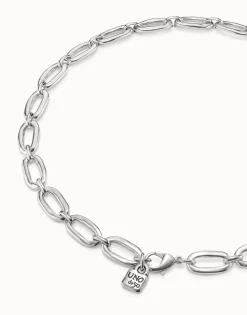Collar de eslabones bañado en plata de ley