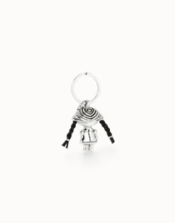 Llavero muñeca bañado en plata de ley