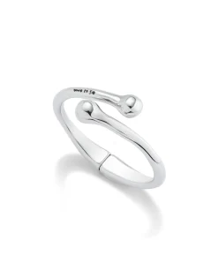 Pulsera bañada en plata con muelle interior