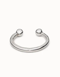 Pulsera bañada en plata de ley diseño clásico para mujer