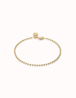 Pulsera con bolas bañada en oro de 18k