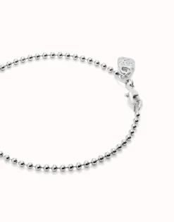 Pulsera con bolas bañada en plata de ley