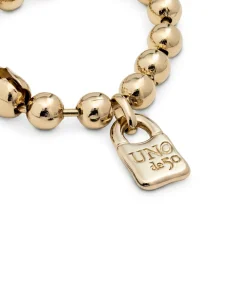 Pulsera de bolas bañada en oro de 18k