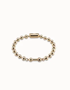 Pulsera de cadena bañada en oro de 18k